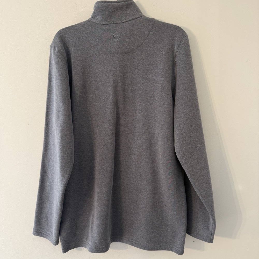 Magellan Men's Loose Fit Gray Quarter Zip Fleece Pullover Jacket M - Picture 5 of 9